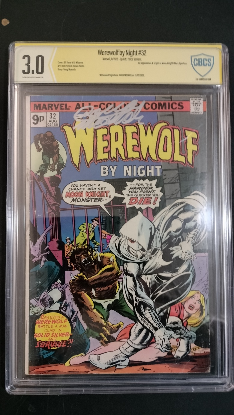 Werewolf by Night 32 Signed by Doug Moench